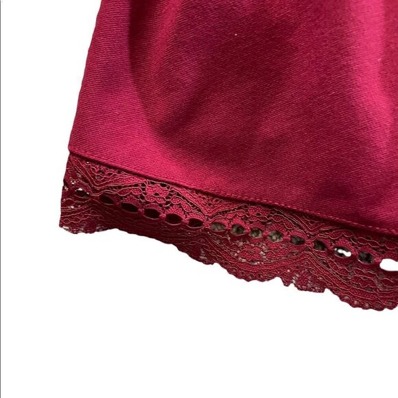 LULU'S Burgundy Red Halter Top Skater Dress Size Medium - Picture 10 of 10